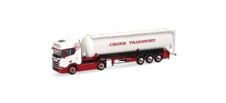 Herpa 319904 - H0 - Scania Saugsilo-Sattelzug Crone Transport